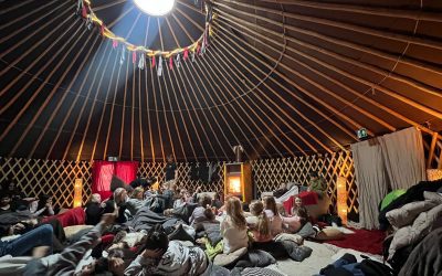 Weihnachtlicher Besuch in der Ulmer Märchenjurte